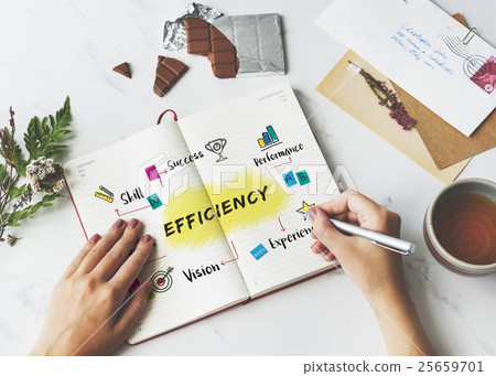 Improvement Potential Excellence Diagram Graphic Concept 25659701