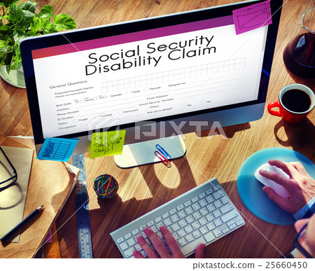 Social Security Disability Claim Concept Social Security Disability Claim Concept 25660450