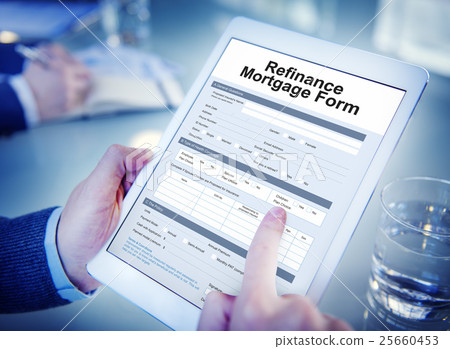 Mortgage Loan Pawn Pledge Refinance Insure Concept 25660453