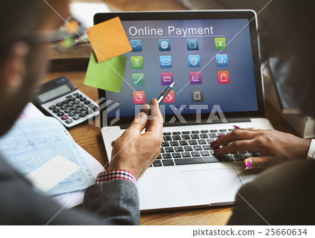 Business Banking Online Payment Financial Transaction Concept 25660634