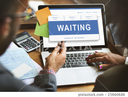 Waiting Entry Pending Approved Reject Concept 25660686