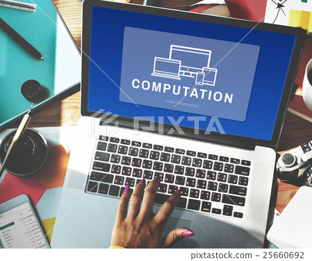 Computation Digital Design Innovation Concept 25660692