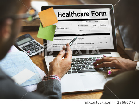 Heathcare Form Insurance Application Concept Heathcare Form Insurance Application Concept 25660775