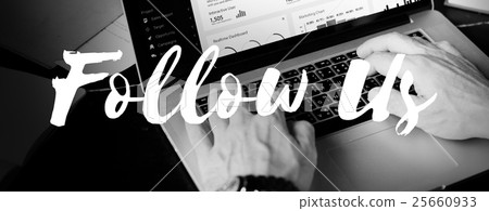 Follow Us Sharing Social Media Networking Internet Online Concept Follow Us Sharing Social Media Networking Internet Online Concept 25660933