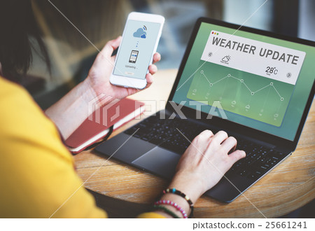 Weather Report Data Meteorology Concept Weather Report Data Meteorology Concept 25661241