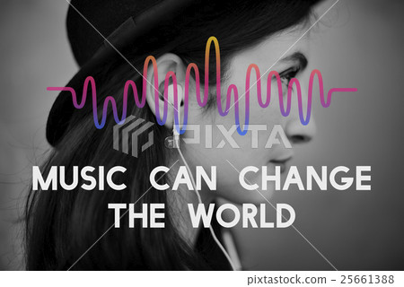 Music Waves Audio Lifestyle Concept 25661388