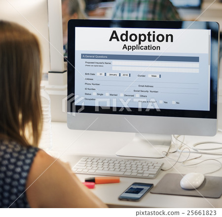 Adoption Application Family Guardianship Support Concept 25661823