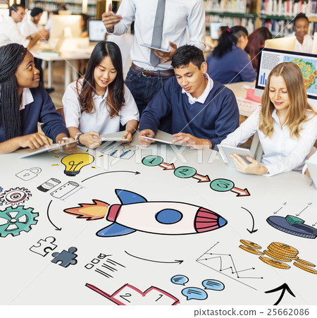 Team Brainstorming Plan Creation Strategy Concept 25662086