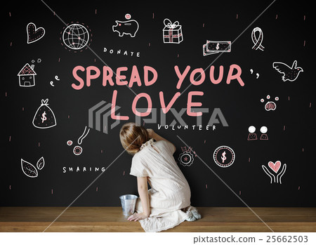 Spread Your Love Donations Charity Support Concept 25662503