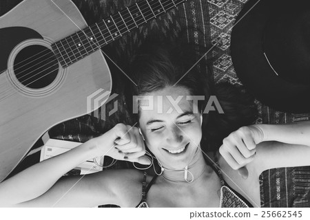 Beach Summer Holiday Vacation Traveling Relaxation Concept Beach Summer Holiday Vacation Traveling Relaxation Concept 25662545