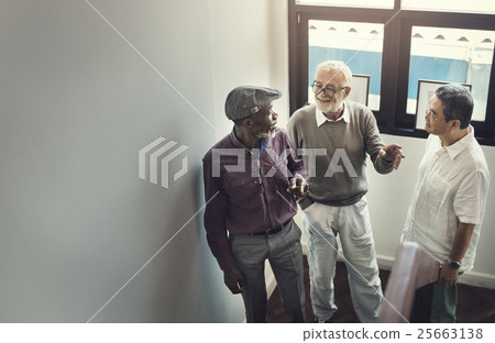 Buddies Friends Grandfather Group Men Retired Concept 25663138