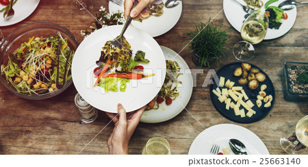Meal Restaurant Party Foodie Luncheon Concept 25663140
