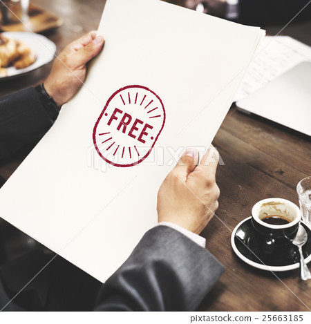 Free Promotion Quality Guarantee Concept Free Promotion Quality Guarantee Concept 25663185