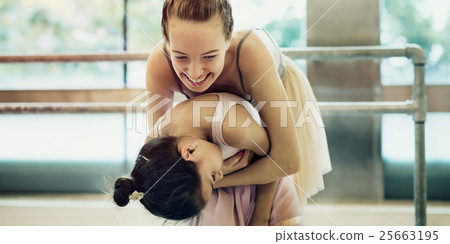 Ballerina Ballet Dance Practice Innocent Concept 25663195