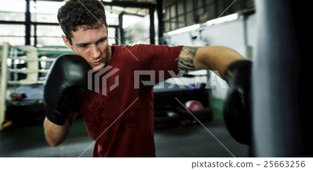 Man Exercise Athletic Boxing Concept 25663256