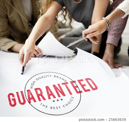 Quality Service Guaranteed Premium Quality Concept Quality Service Guaranteed Premium Quality Concept 25663639