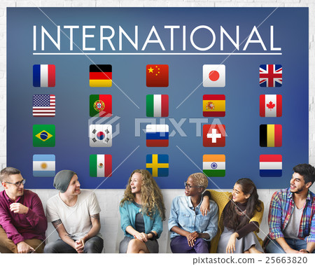 Flag Countries Foreign International Symbol Concept 25663820
