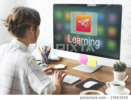 Academic E-Learning Education Online Application Concept Academic E-Learning Education Online Application Concept 25663838
