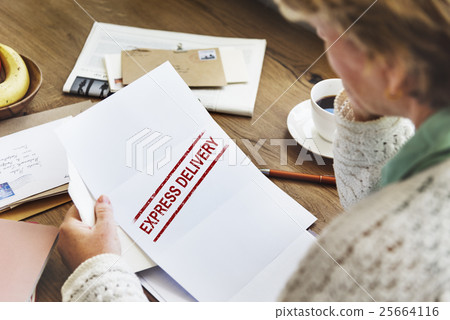 Pending Imported Purchase Business Concept 25664116