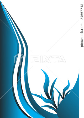 Blue abstract line and wavy background Blue abstract line and wavy background 25667748