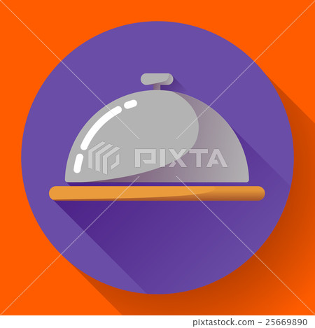 Restaurant cloche .vector icon 25669890