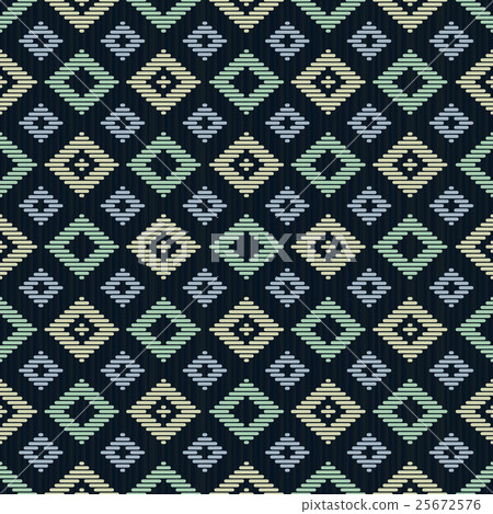 Seamless background. Kogin embroidery. Abstract. 25672576