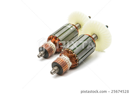 Electric motor rotor isolated 25674528