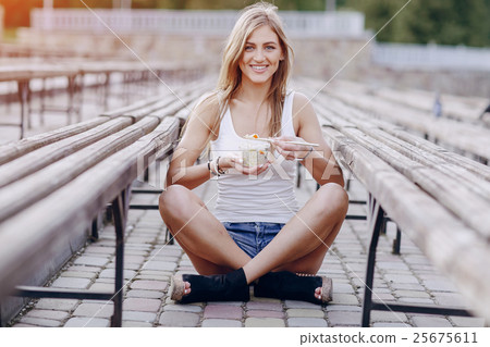 diet food beautiful girl diet food beautiful girl 25675611