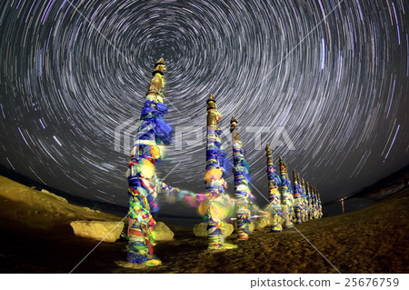Serge Poles. Starry night over the island Olkhon. Serge Poles. Starry night over the island Olkhon. 25676759