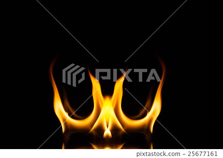 Fire flame on black background, Fire, Flame Fire flame on black background, Fire, Flame 25677161