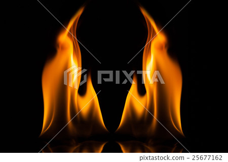 Fire flame on black background, Fire, Flame Fire flame on black background, Fire, Flame 25677162