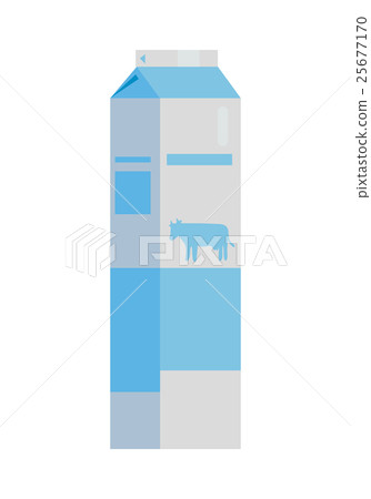 Paper Packaging for Milk Products Illustration. 25677170