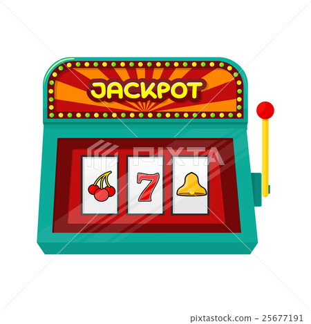Slot Machine Web Banner Isolated on Green Slot Machine Web Banner Isolated on Green 25677191
