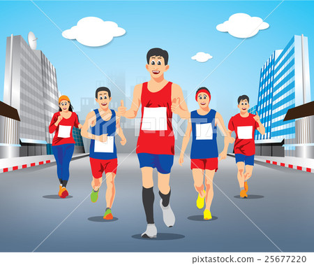 RUNNING PEOPLE VECTOR CONCEPT RUNNING PEOPLE VECTOR CONCEPT 25677220