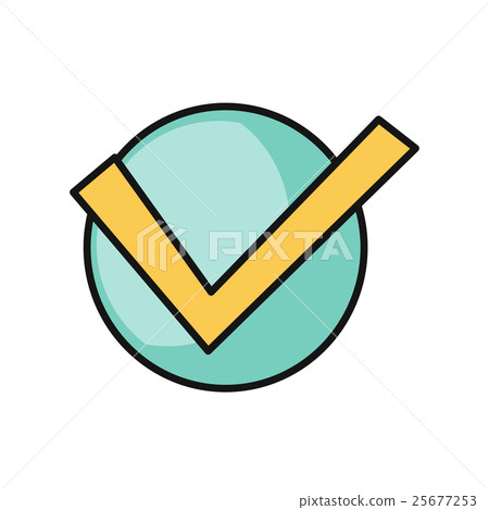 Check Mark Round Icon Check Mark Round Icon 25677253