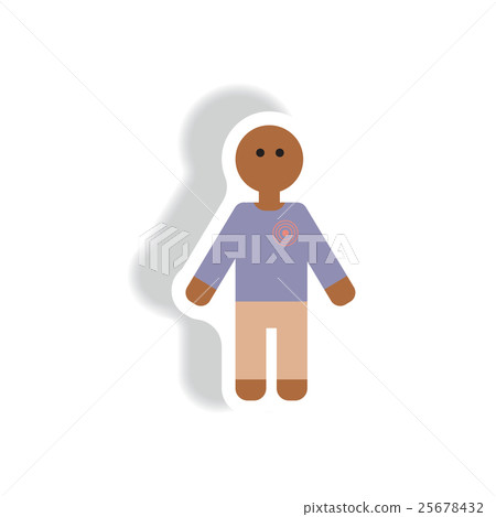 Vector paper sticker various symptoms of leukemia 25678432