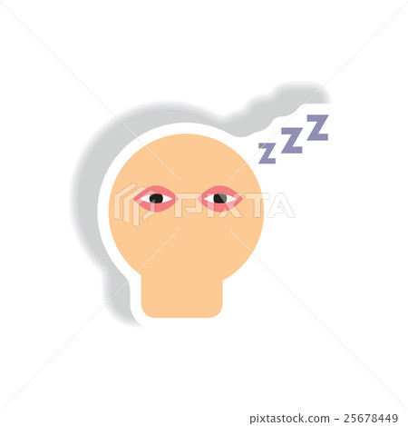 Vector paper sticker various symptoms of leukemia Vector paper sticker various symptoms of leukemia 25678449