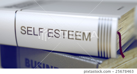 Book Title on the Spine - Self Esteem. 3D. 25678463