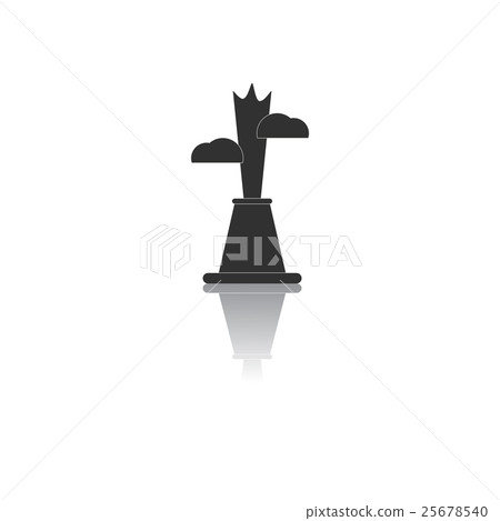 Black and white Vector illustration in flat design Black and white Vector illustration in flat design 25678540