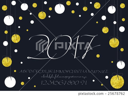 2017 Calligraphic vector script font. image of 25678762