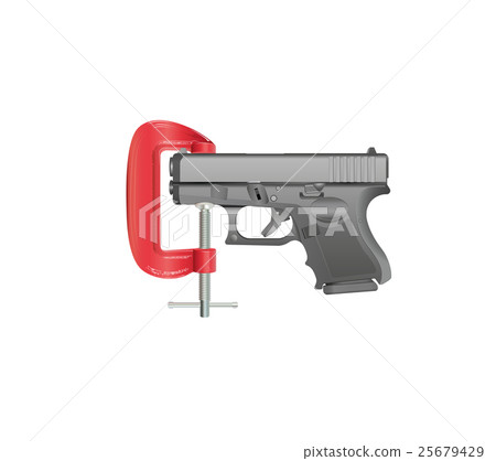 Handgun Gripped in G Clamp Handgun Gripped in G Clamp 25679429