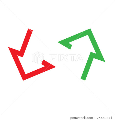 Moving Up Down Arrow Stock Illustration