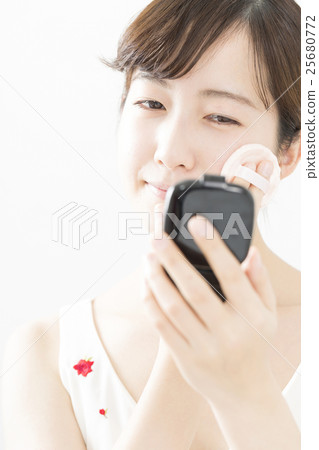 美容粉底粉撲緊緻彩妝白背 25680772