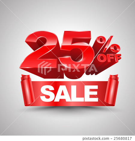 25 percent off sale red ribbon banner roll 25 percent off sale red ribbon banner roll 25680817