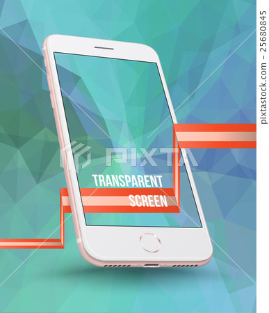 Pink smartphone mockup perspective 25680845