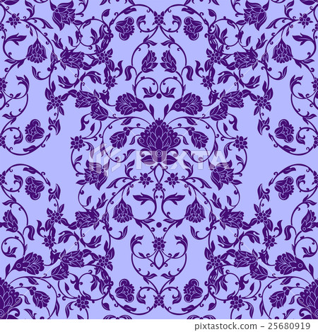 Vector intricate seamless pattern in Eastern style 25680919