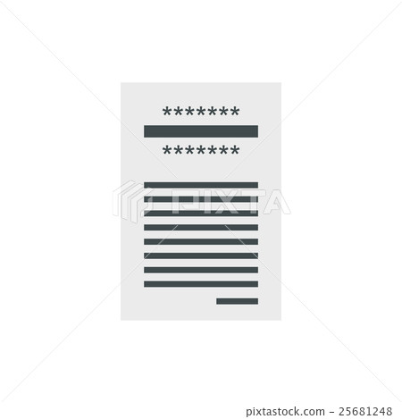 Store check icon, flat style Store check icon, flat style 25681248