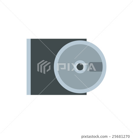 CD rom and disk icon flat style - Stock Illustration [25681270] - PIXTA