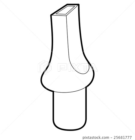 Mouthpiece icon, outline style Mouthpiece icon, outline style 25681777