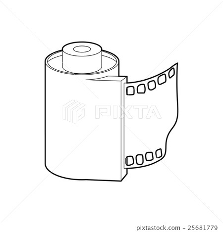 Film icon, outline style Film icon, outline style 25681779